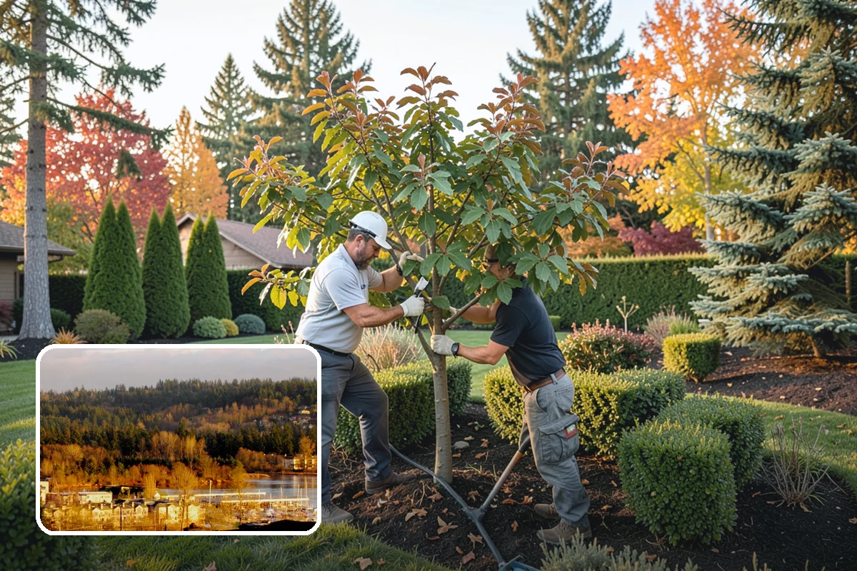 Spruce Pruning in Kenmore, King County, WA - Preserves the natural conical form