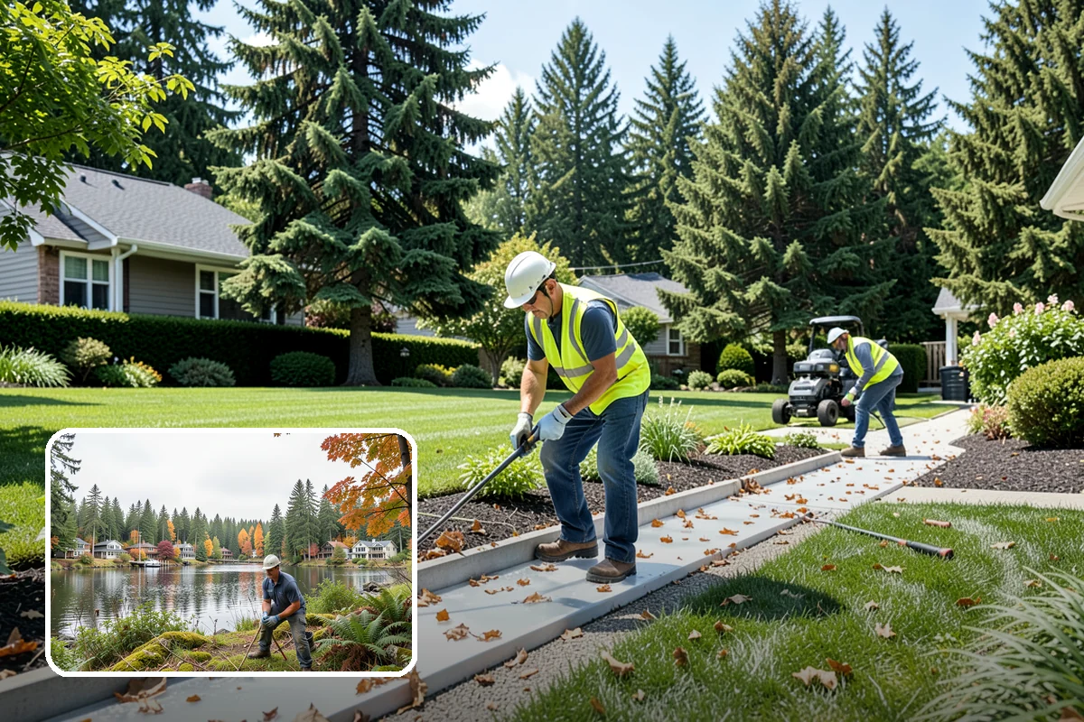 Spruce Pruning in La Conner, Skagit County, WA - Preserves the natural conical form