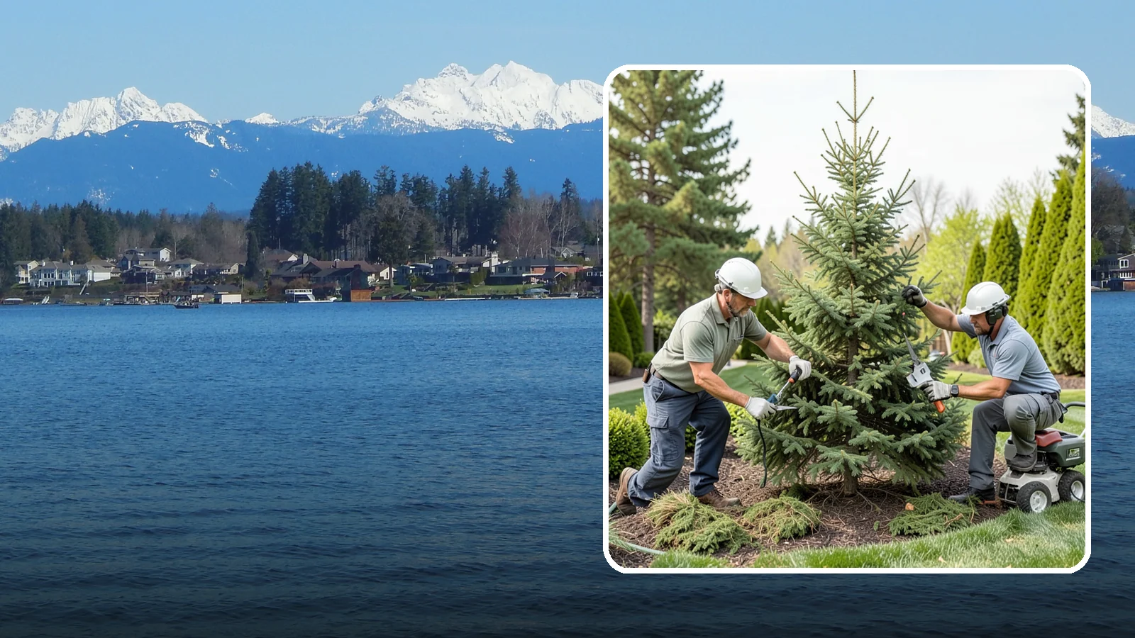 Spruce Pruning in Lake Stevens, Snohomish County, WA - Careful spruce pruning that maintains form and health without cutting into bare wood.