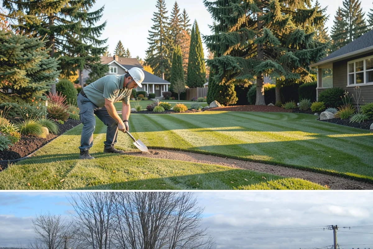 Spruce Pruning in Langley, Island County, WA - Best pruned in late winter to early spring before new growth.