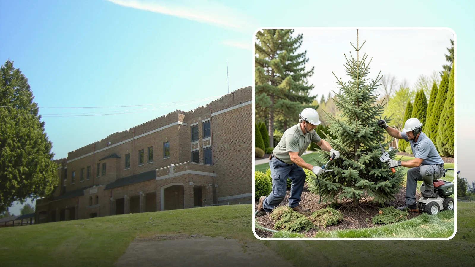 Spruce Pruning in Maple Valley, King County, WA - Careful spruce pruning that maintains form and health without cutting into bare wood.