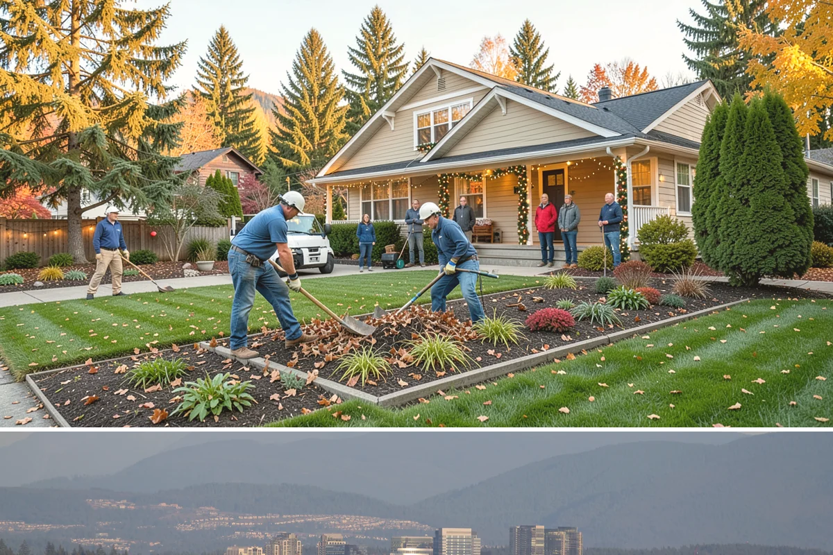 Spruce Pruning in Medina, King County, WA - Best pruned in late winter to early spring before new growth.