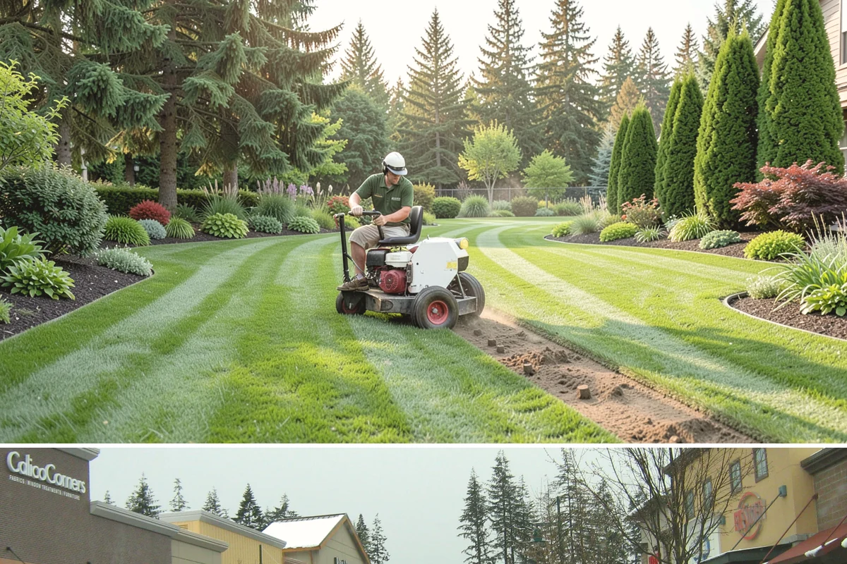Spruce Pruning in Mill Creek, Snohomish County, WA - Best pruned in late winter to early spring before new growth.
