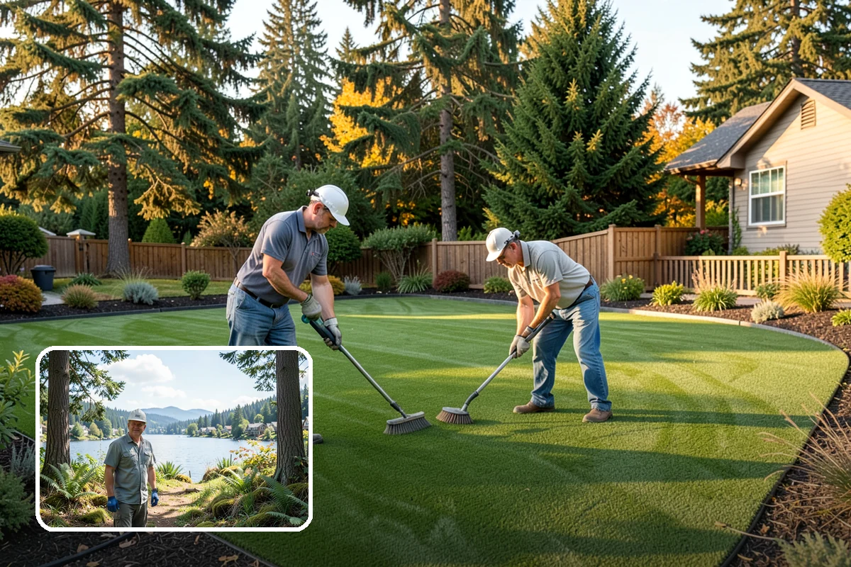 Spruce Pruning in Milton, King County, WA - Preserves the natural conical form