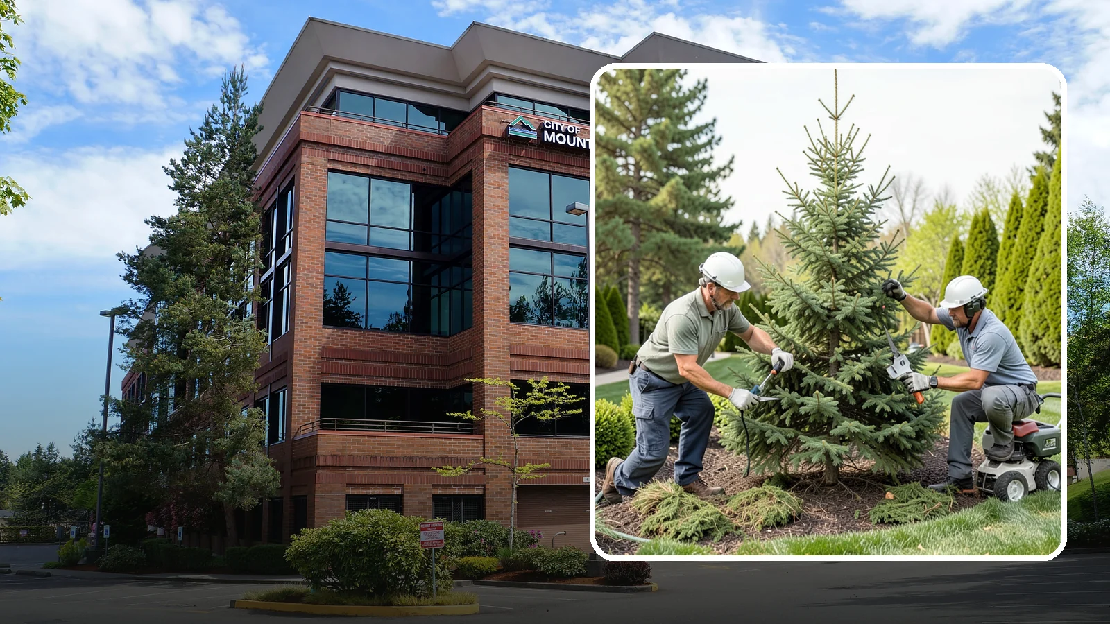Spruce Pruning in Mountlake Terrace, Snohomish County, WA - Careful spruce pruning that maintains form and health without cutting into bare wood.