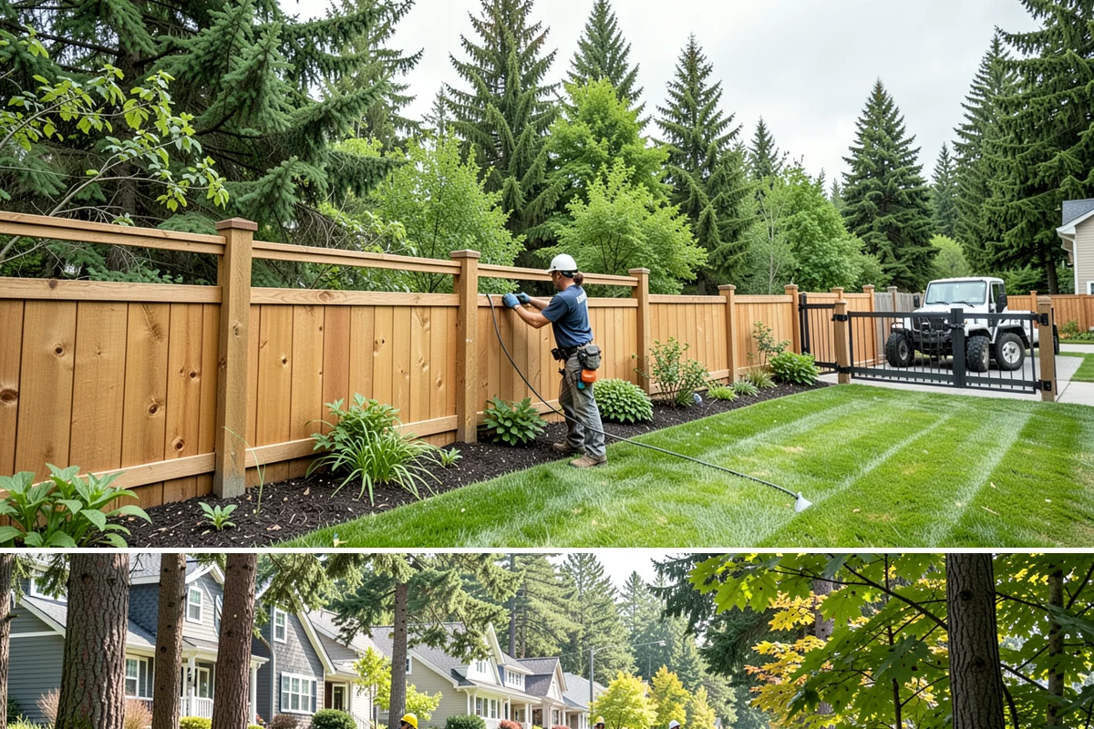 Spruce Pruning in Normandy Park, King County, WA - Best pruned in late winter to early spring before new growth.