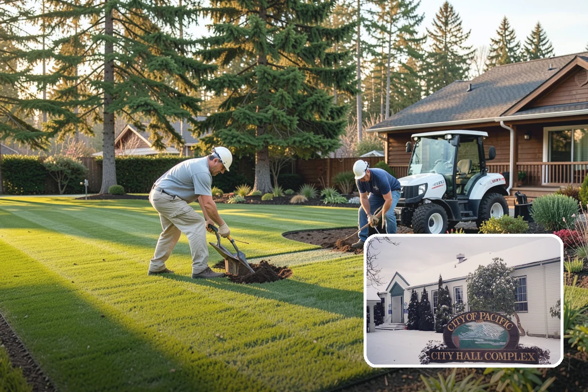 Spruce Pruning in Pacific, King County, WA - Preserves the natural conical form