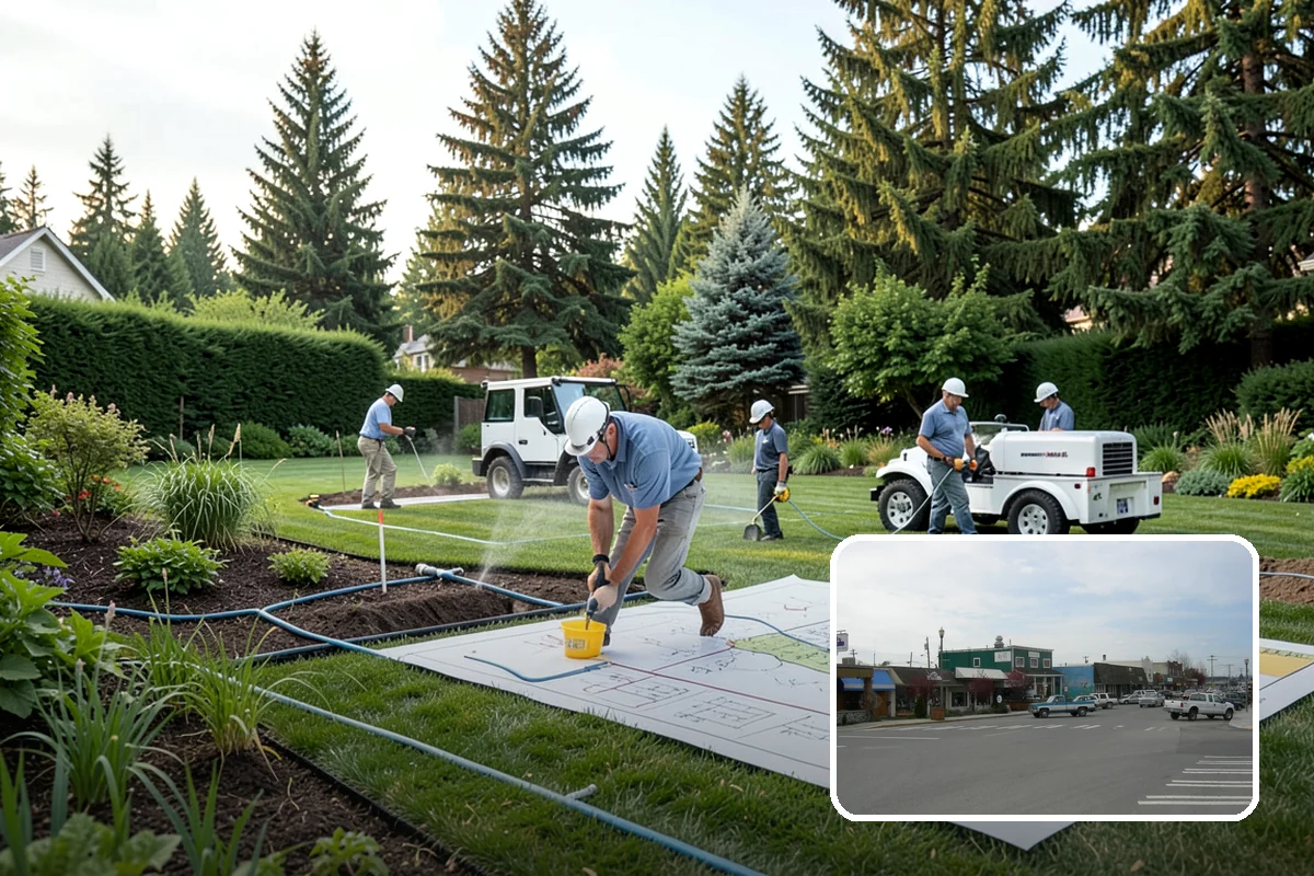 Spruce Pruning in Stanwood, Snohomish County, WA - Preserves the natural conical form