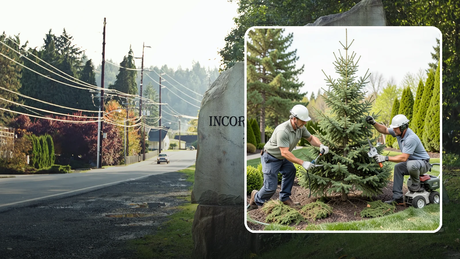 Spruce Pruning in Wilkeson, Pierce County, WA - Careful spruce pruning that maintains form and health without cutting into bare wood.