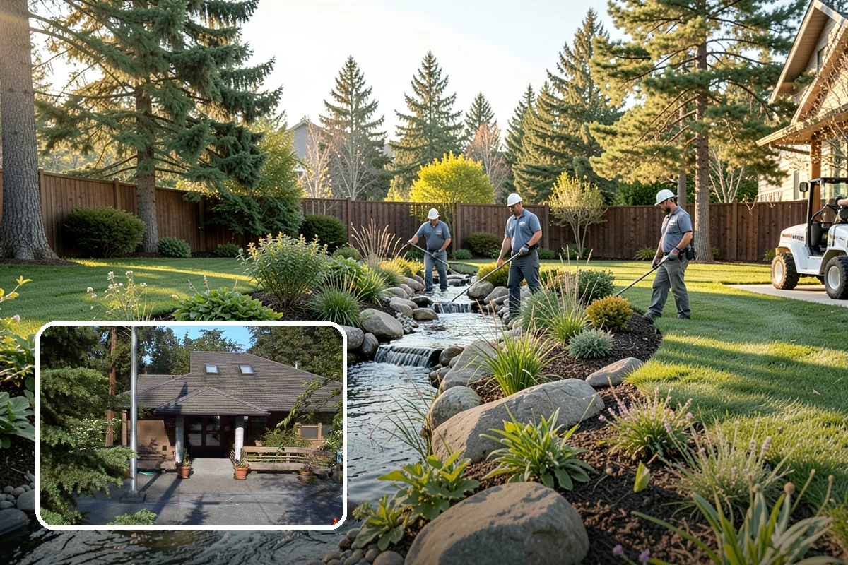 Spruce Pruning in Yarrow Point, King County, WA - Preserves the natural conical form