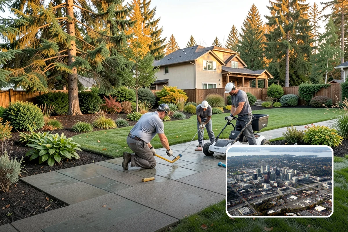 Stacked Stone Retaining Wall in Bellevue, King County, WA - Natural drainage through mortar-free joints