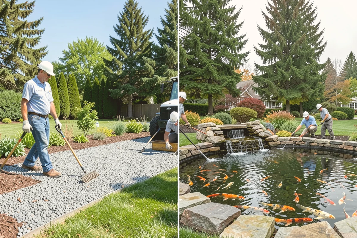 Stacked Stone Retaining Wall in Brier, Snohomish County, WA - Excavate and level the base trench
