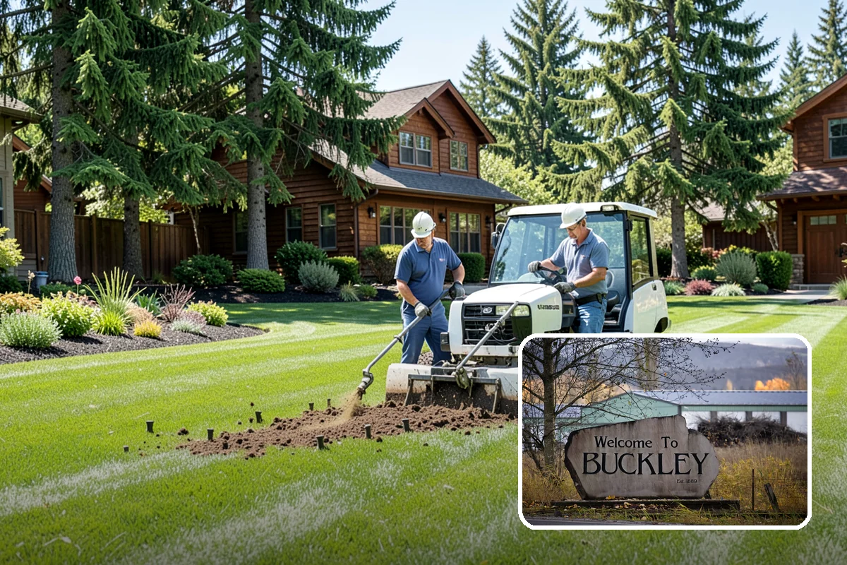 Stacked Stone Retaining Wall in Buckley, Pierce County, WA - Natural drainage through mortar-free joints
