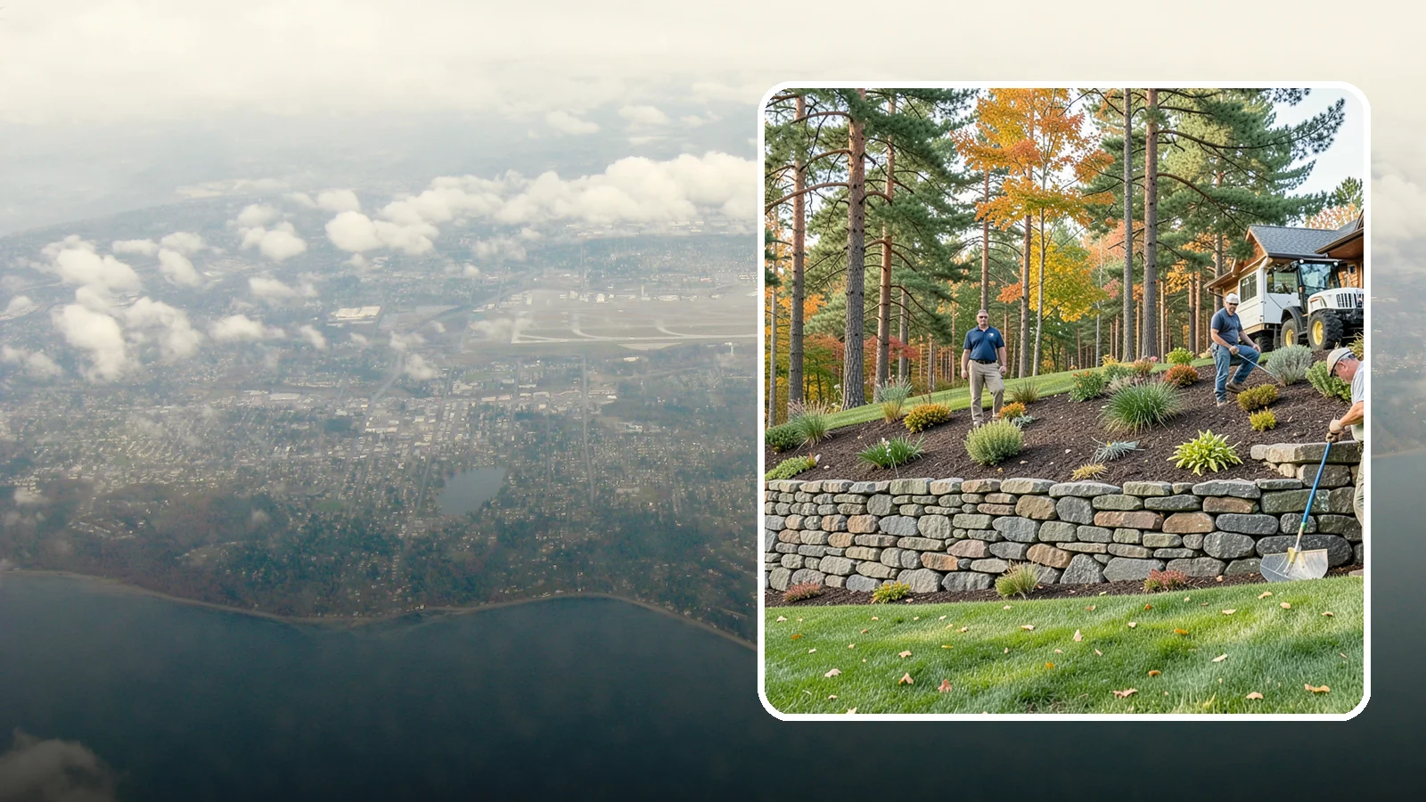 Stacked Stone Retaining Wall in Burien, King County, WA - A dry-stacked stone wall built without mortar, delivering rustic charm and natural drainage for garden-height PNW slopes.