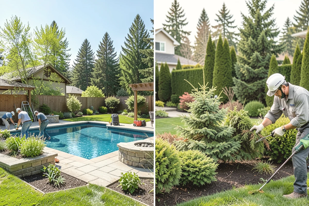 Stacked Stone Retaining Wall in Burien, King County, WA - Excavate and level the base trench