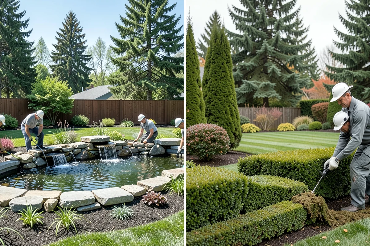 Stacked Stone Retaining Wall in Concrete, Skagit County, WA - Excavate and level the base trench
