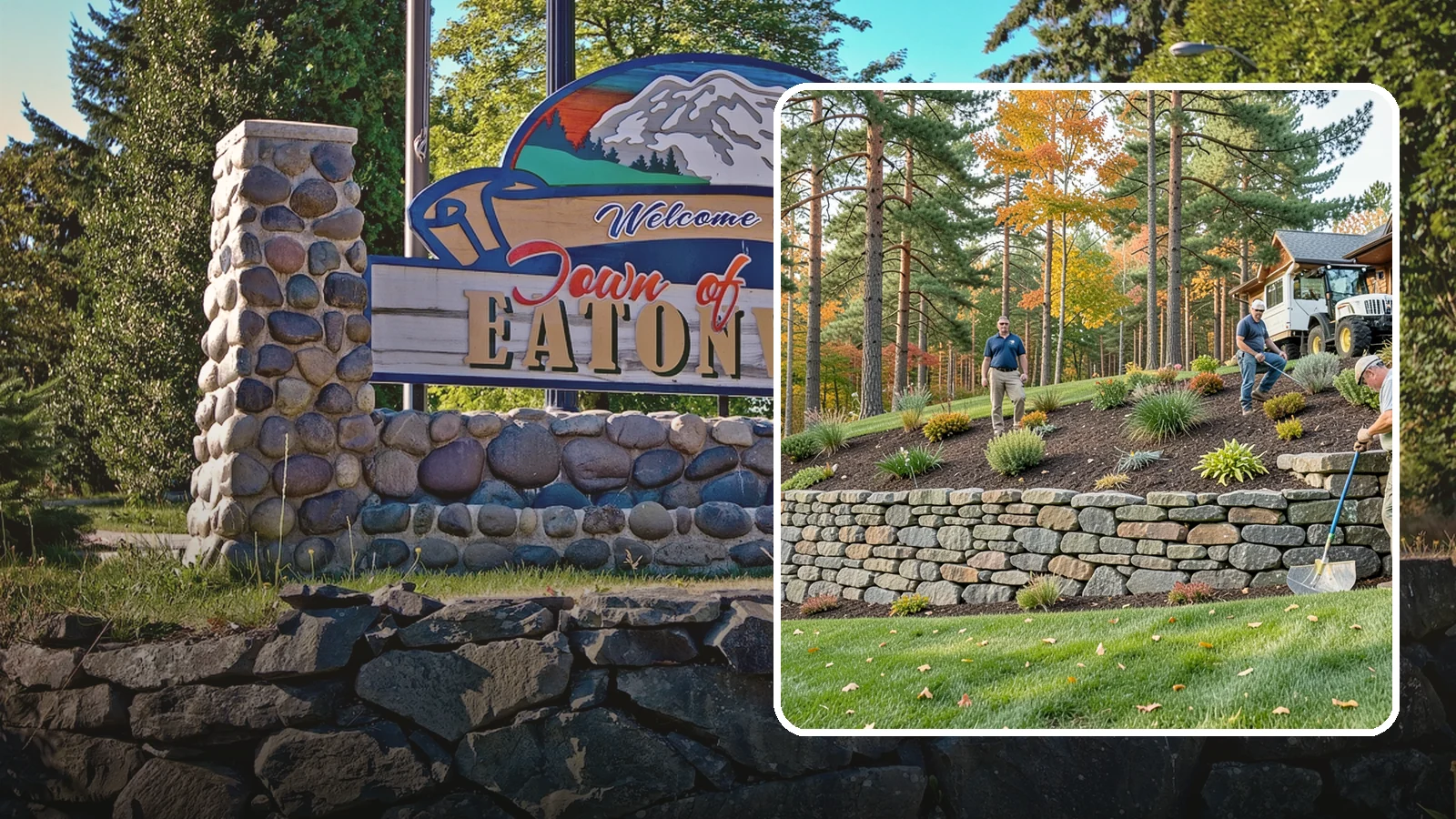Stacked Stone Retaining Wall in Eatonville, Pierce County, WA - A dry-stacked stone wall built without mortar, delivering rustic charm and natural drainage for garden-height PNW slopes.