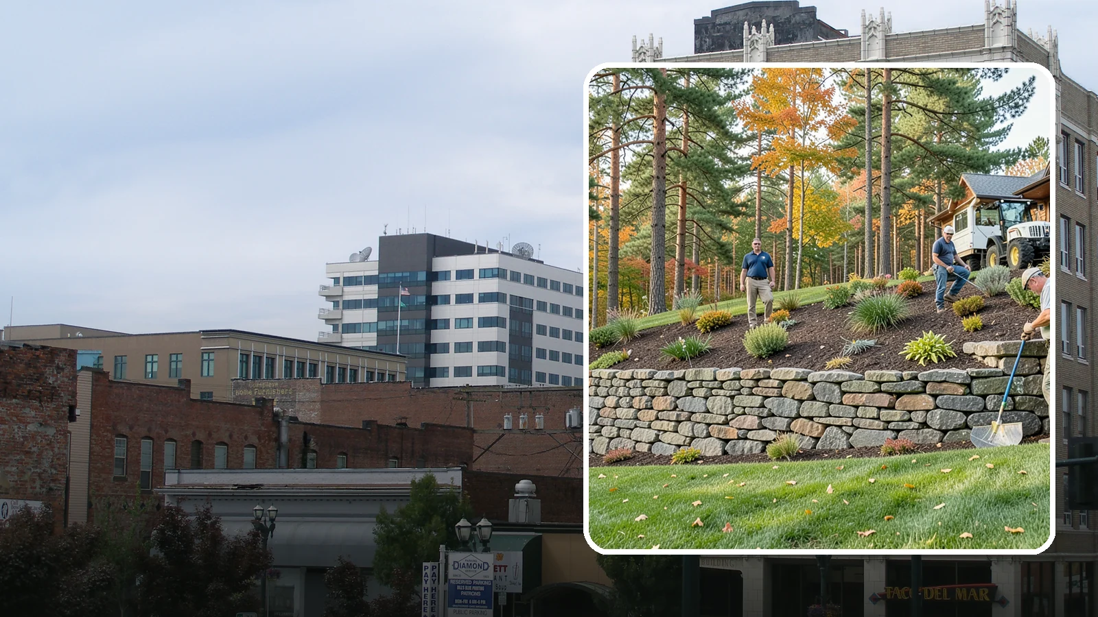 Stacked Stone Retaining Wall in Everett, Snohomish County, WA - A dry-stacked stone wall built without mortar, delivering rustic charm and natural drainage for garden-height PNW slopes.