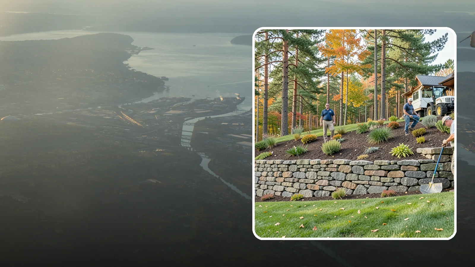 Stacked Stone Retaining Wall in Fife, Pierce County, WA - A dry-stacked stone wall built without mortar, delivering rustic charm and natural drainage for garden-height PNW slopes.