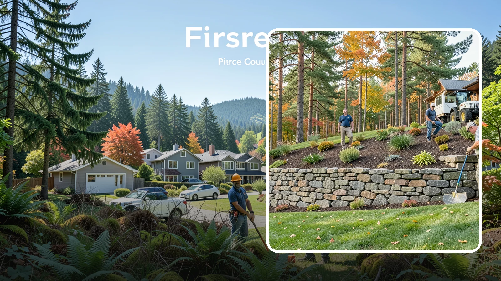 Stacked Stone Retaining Wall in Fircrest, Pierce County, WA - A dry-stacked stone wall built without mortar, delivering rustic charm and natural drainage for garden-height PNW slopes.