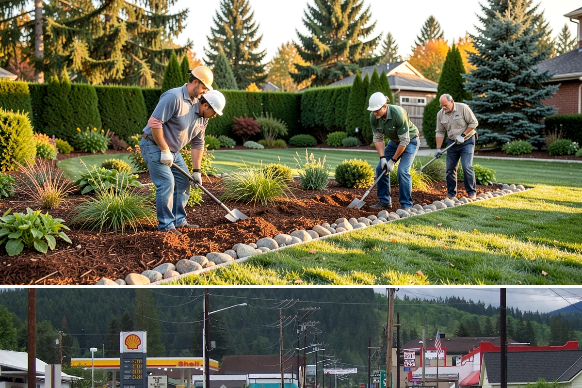 Stacked Stone Retaining Wall in Granite Falls, Snohomish County, WA - Best built in the drier spring-to-fall season when stones seat cleanly and backfill compacts well across Western Washington.