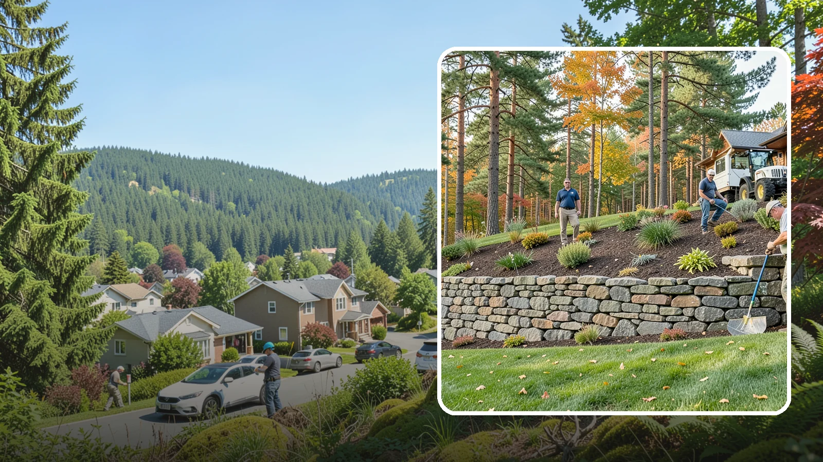 Stacked Stone Retaining Wall in Index, Snohomish County, WA - A dry-stacked stone wall built without mortar, delivering rustic charm and natural drainage for garden-height PNW slopes.