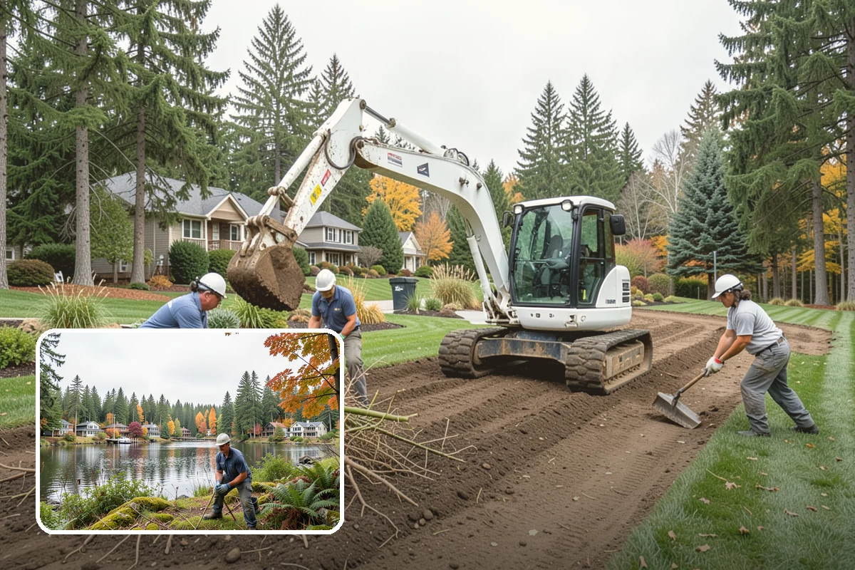 Stacked Stone Retaining Wall in La Conner, Skagit County, WA - Natural drainage through mortar-free joints