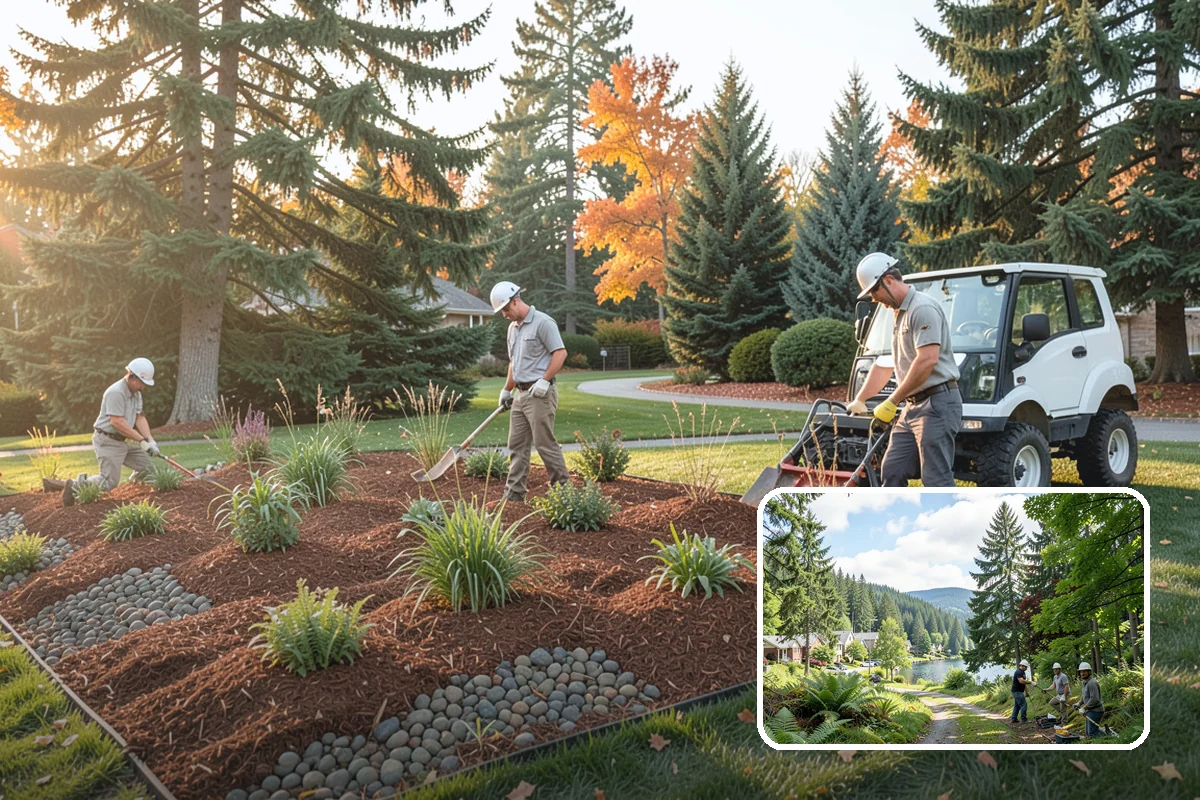 Stacked Stone Retaining Wall in Lake Forest Park, King County, WA - Natural drainage through mortar-free joints