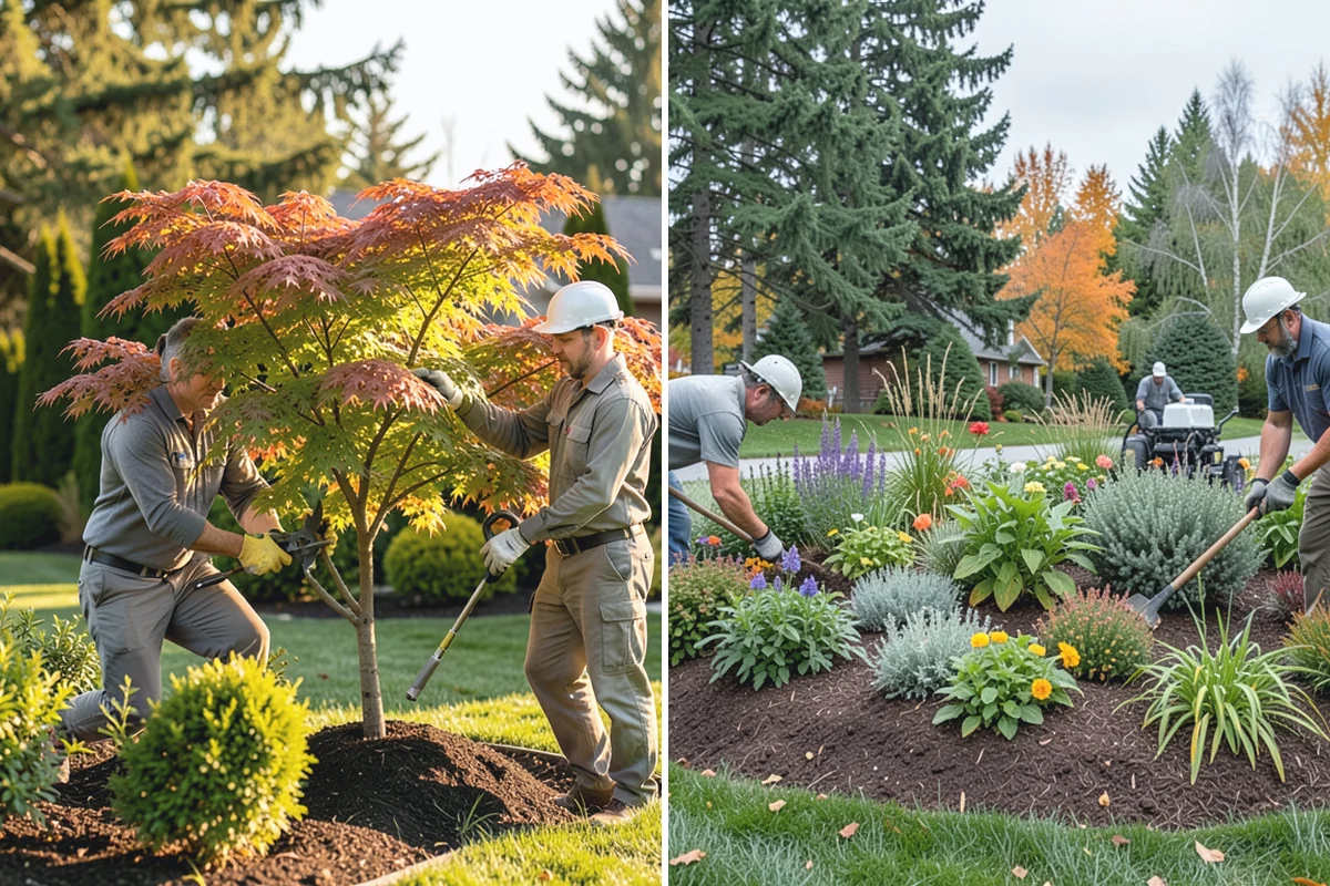 Stacked Stone Retaining Wall in Medina, King County, WA - Excavate and level the base trench