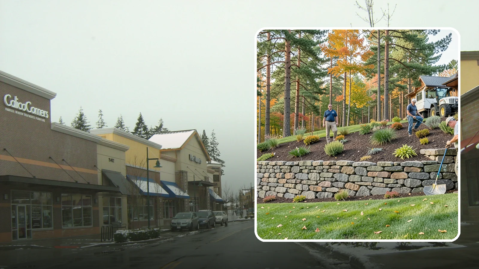 Stacked Stone Retaining Wall in Mill Creek, Snohomish County, WA - A dry-stacked stone wall built without mortar, delivering rustic charm and natural drainage for garden-height PNW slopes.