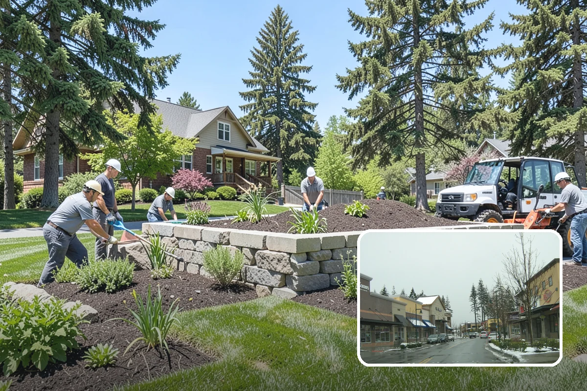 Stacked Stone Retaining Wall in Mill Creek, Snohomish County, WA - Natural drainage through mortar-free joints