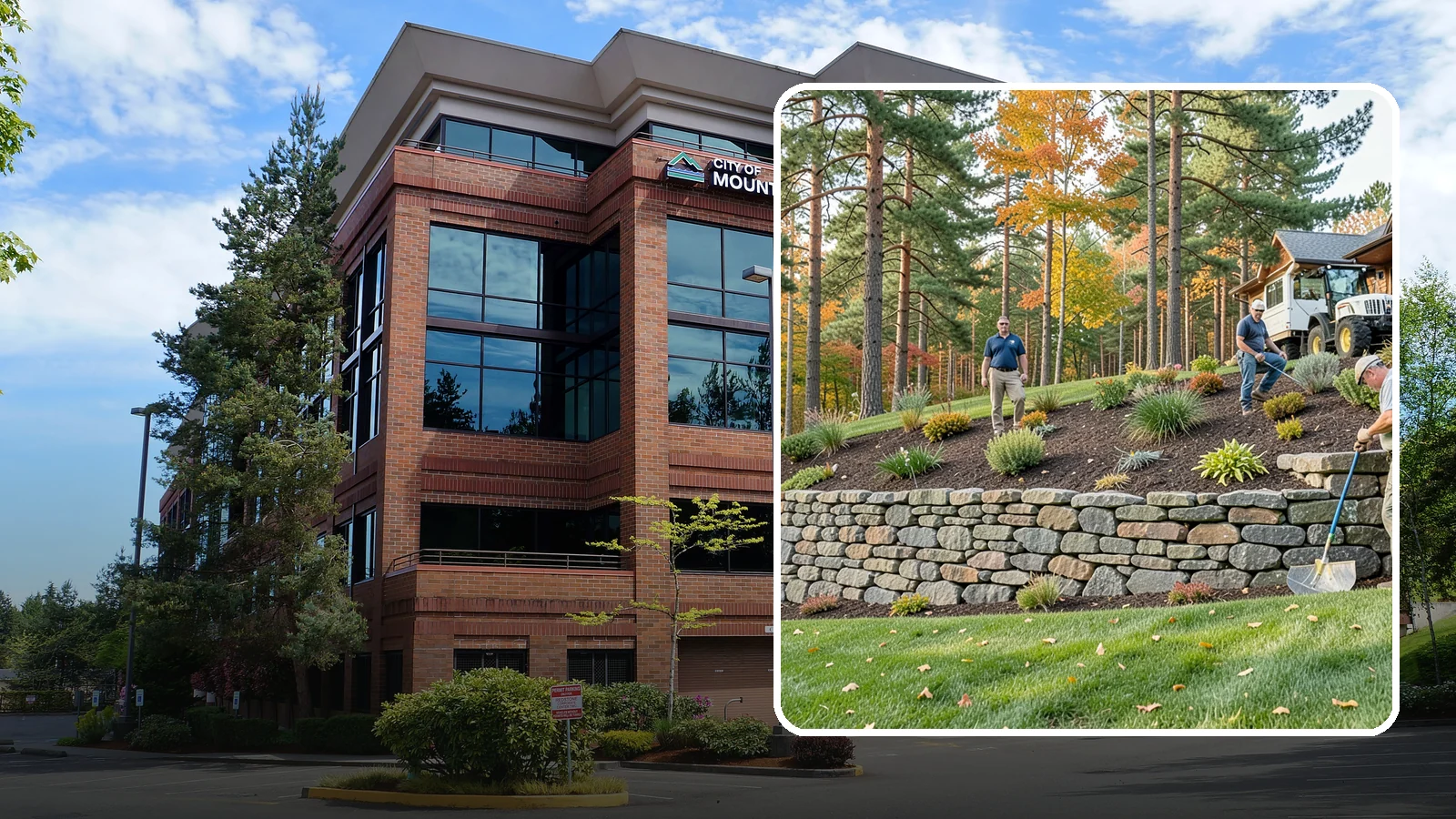 Stacked Stone Retaining Wall in Mountlake Terrace, Snohomish County, WA - A dry-stacked stone wall built without mortar, delivering rustic charm and natural drainage for garden-height PNW slopes.