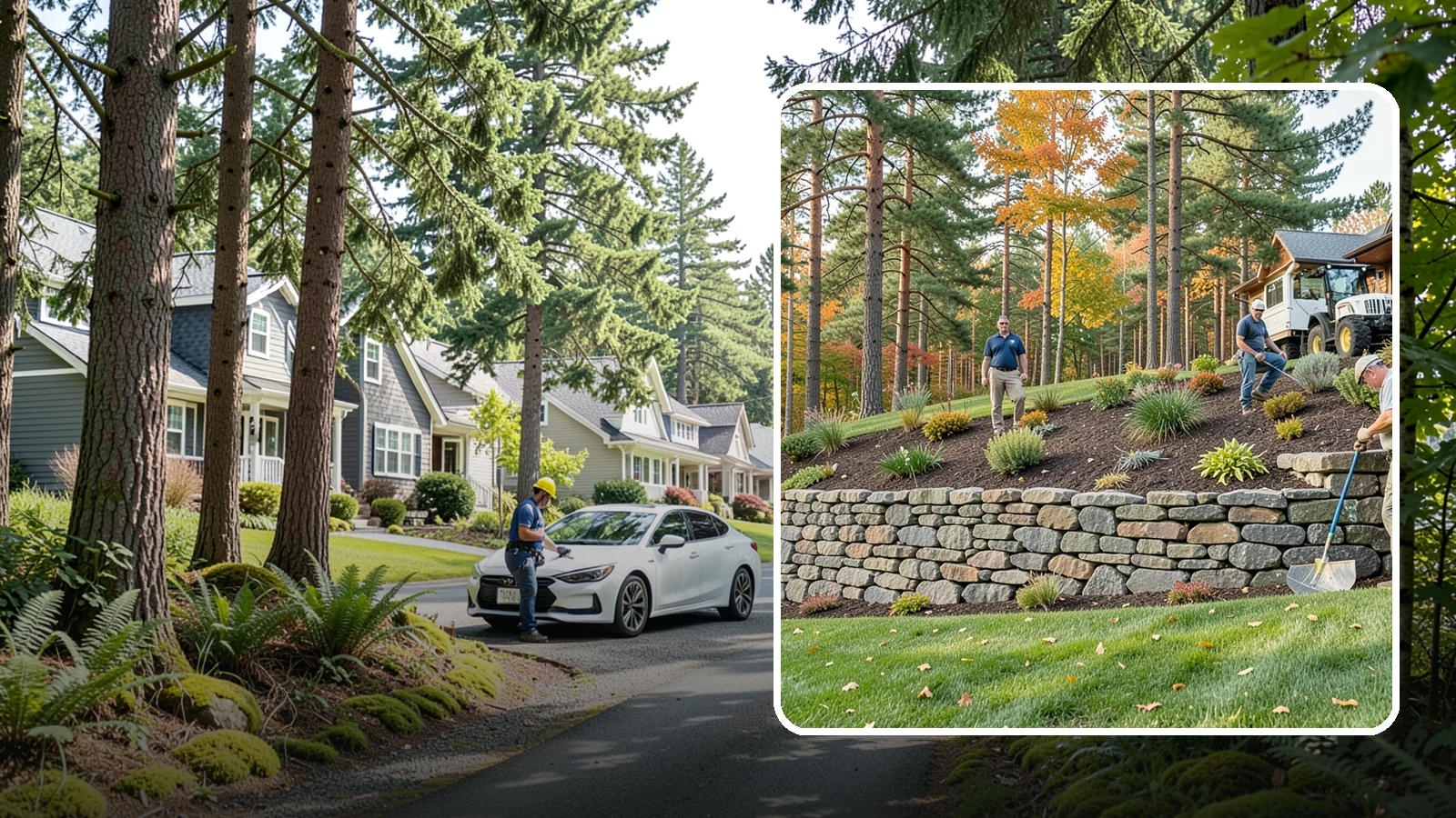 Stacked Stone Retaining Wall in Normandy Park, King County, WA - A dry-stacked stone wall built without mortar, delivering rustic charm and natural drainage for garden-height PNW slopes.