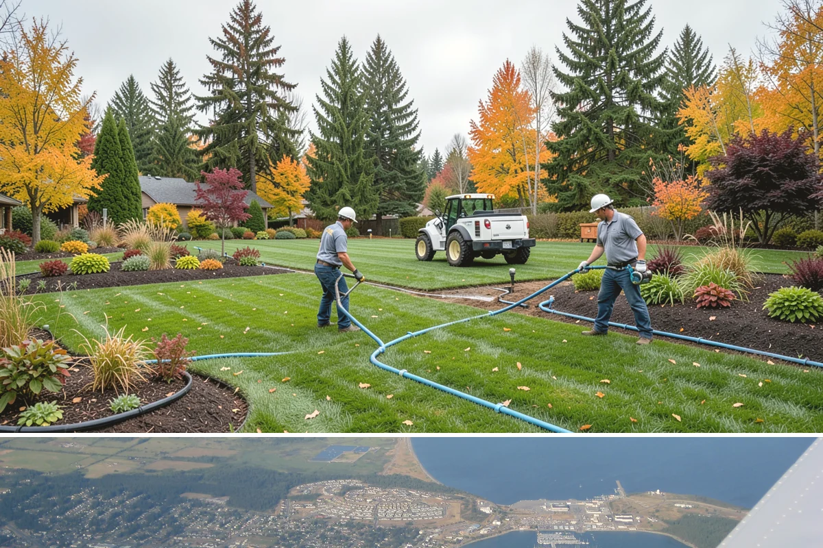 Stacked Stone Retaining Wall in Oak Harbor, Island County, WA - Best built in the drier spring-to-fall season when stones seat cleanly and backfill compacts well across Western Washington.