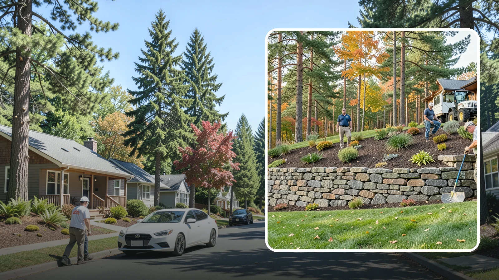 Stacked Stone Retaining Wall in Orting, Pierce County, WA - A dry-stacked stone wall built without mortar, delivering rustic charm and natural drainage for garden-height PNW slopes.