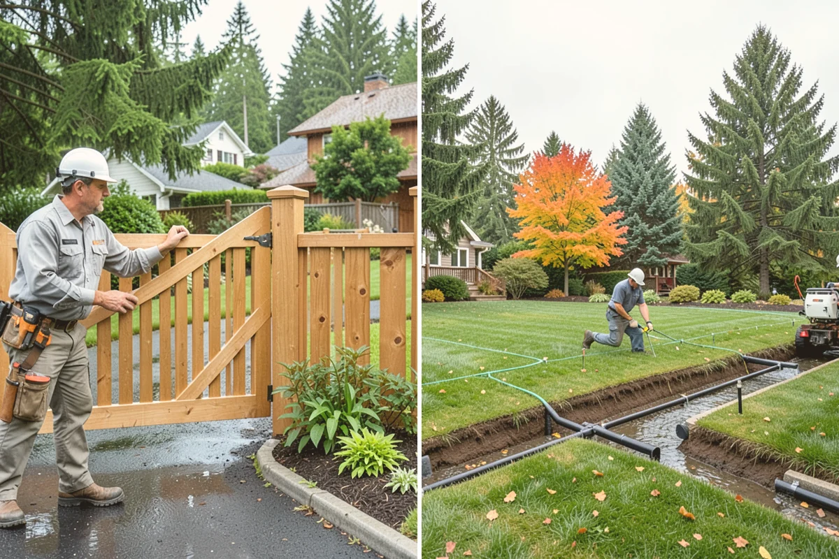 Stacked Stone Retaining Wall in Orting, Pierce County, WA - Excavate and level the base trench