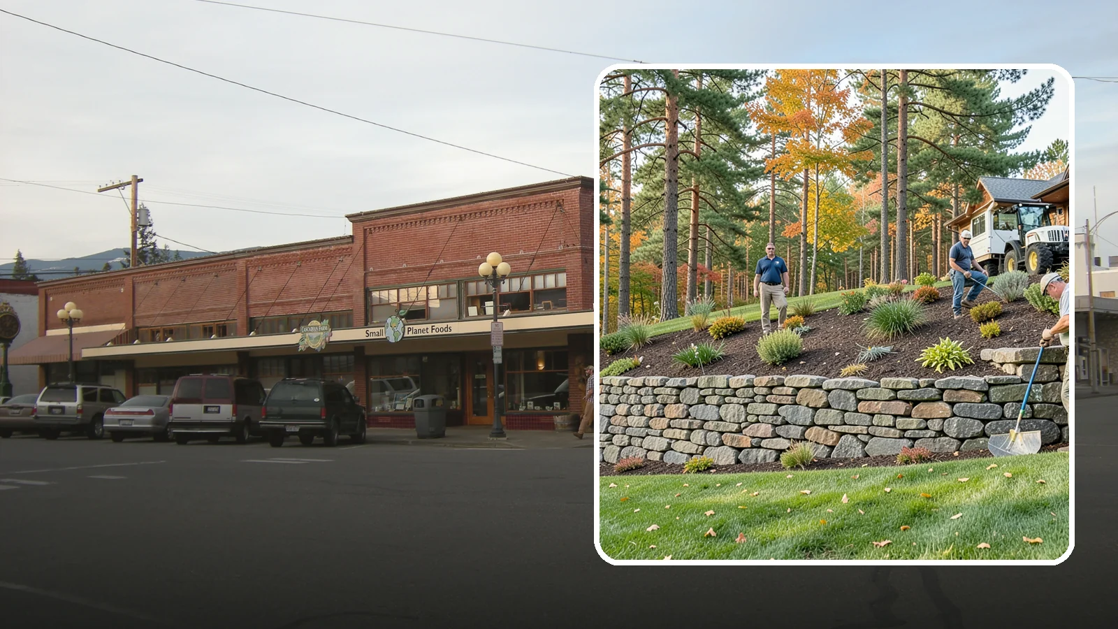 Stacked Stone Retaining Wall in Sedro-Woolley, Skagit County, WA - A dry-stacked stone wall built without mortar, delivering rustic charm and natural drainage for garden-height PNW slopes.