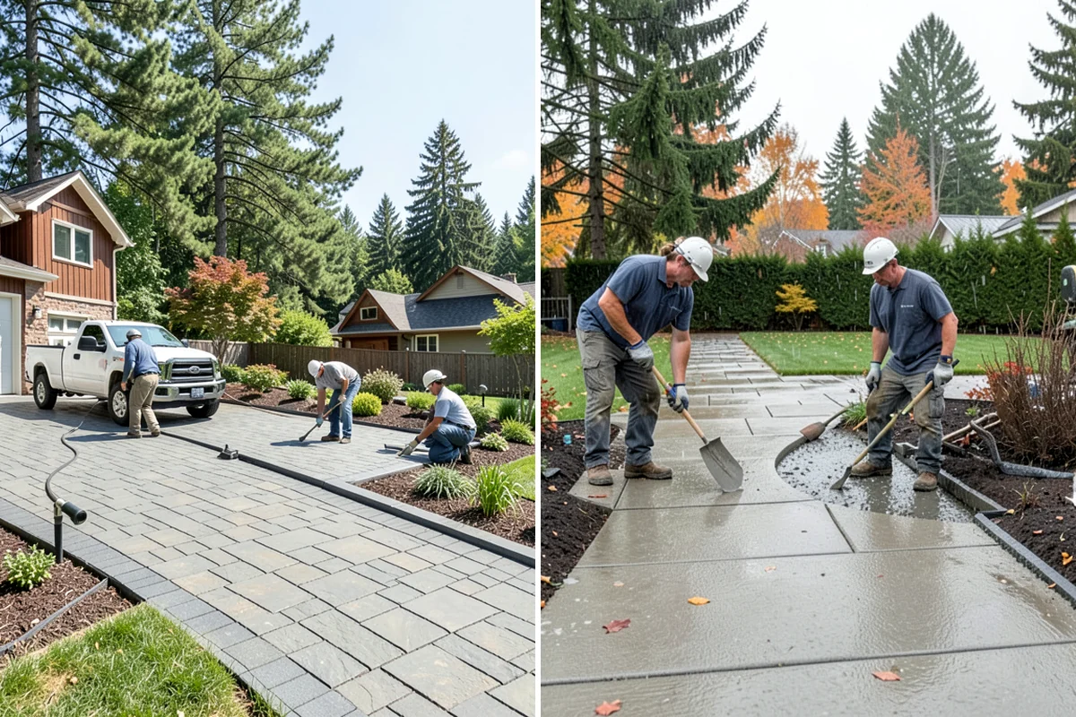 Stacked Stone Retaining Wall in Shoreline, King County, WA - Excavate and level the base trench