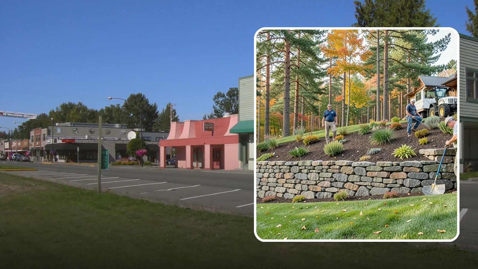 Stacked Stone Retaining Wall in Snoqualmie, King County, WA - A dry-stacked stone wall built without mortar, delivering rustic charm and natural drainage for garden-height PNW slopes.