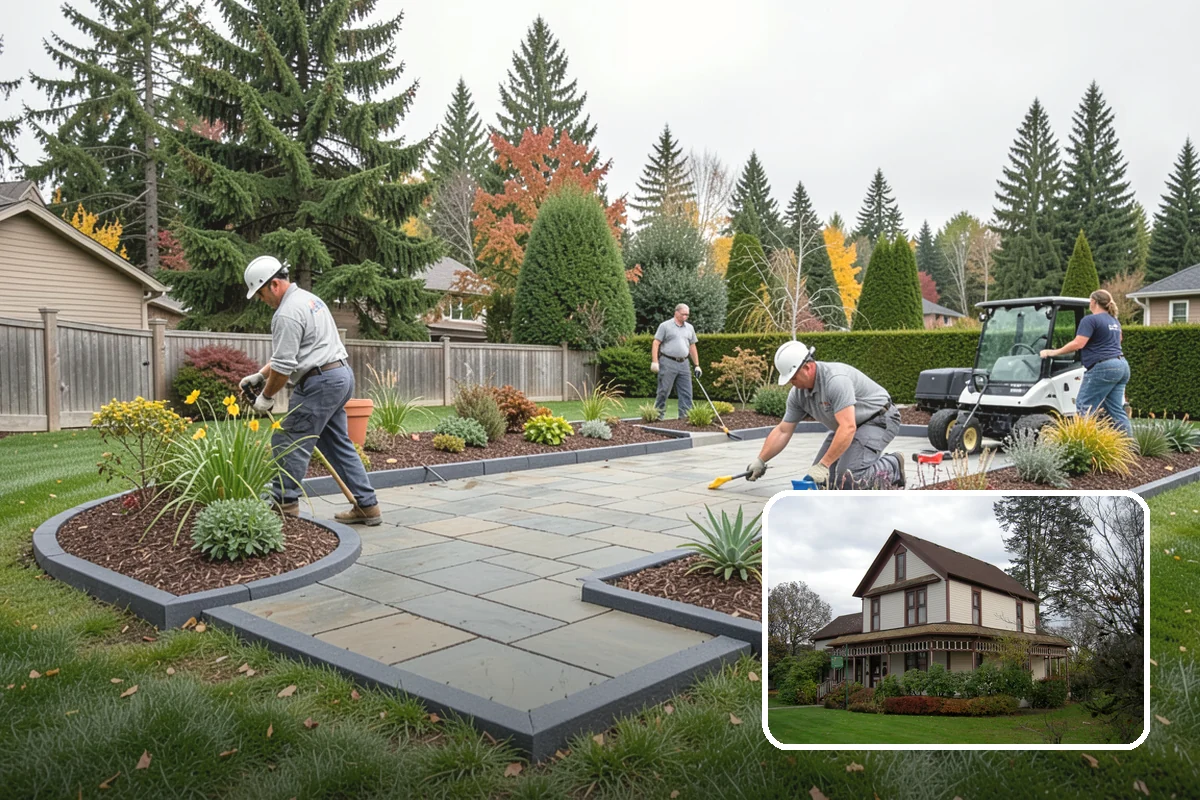 Stacked Stone Retaining Wall in Sumner, Pierce County, WA - Natural drainage through mortar-free joints