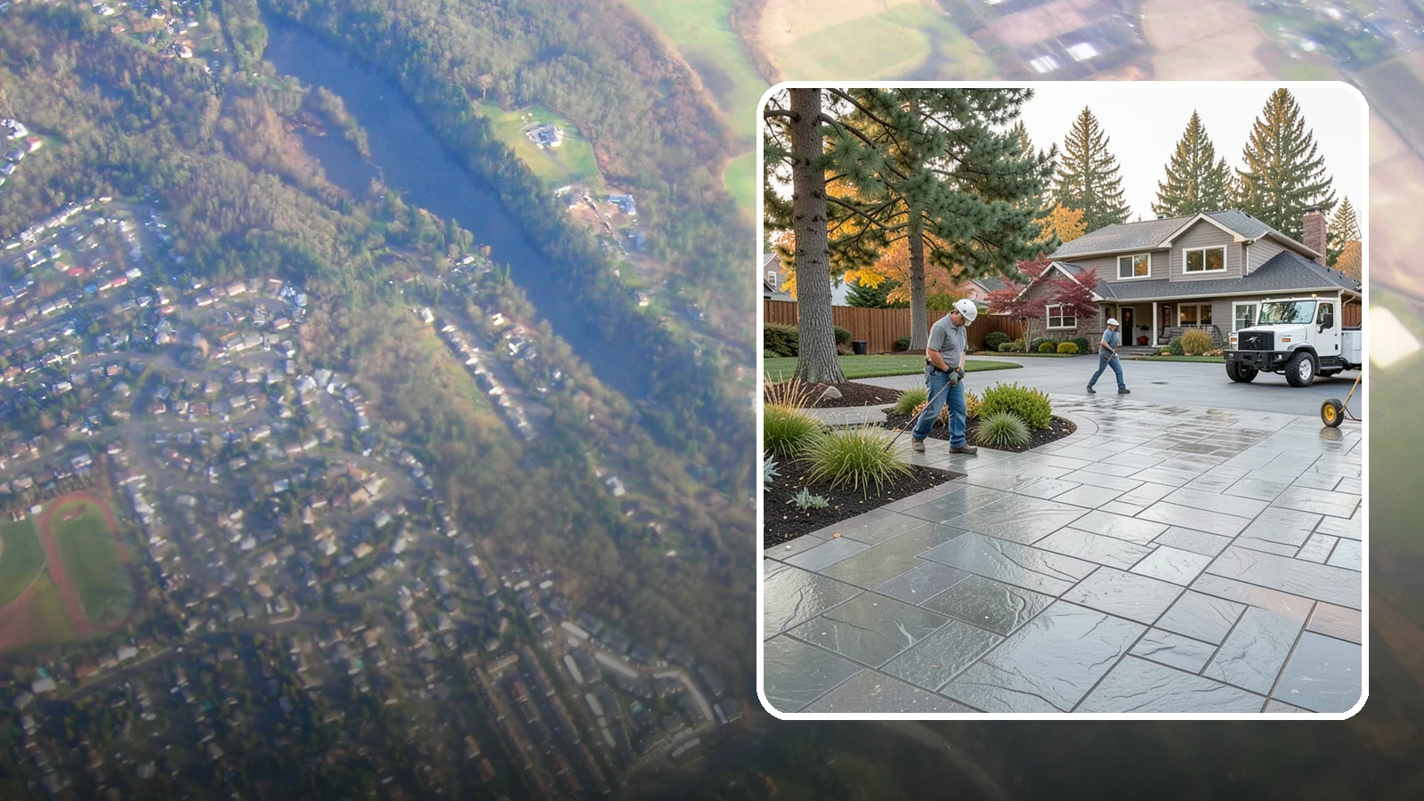 Stamped Concrete in Algona, King County, WA - We create stamped concrete that mimics natural stone, brick, or slate while resisting Pacific Northwest weathering.