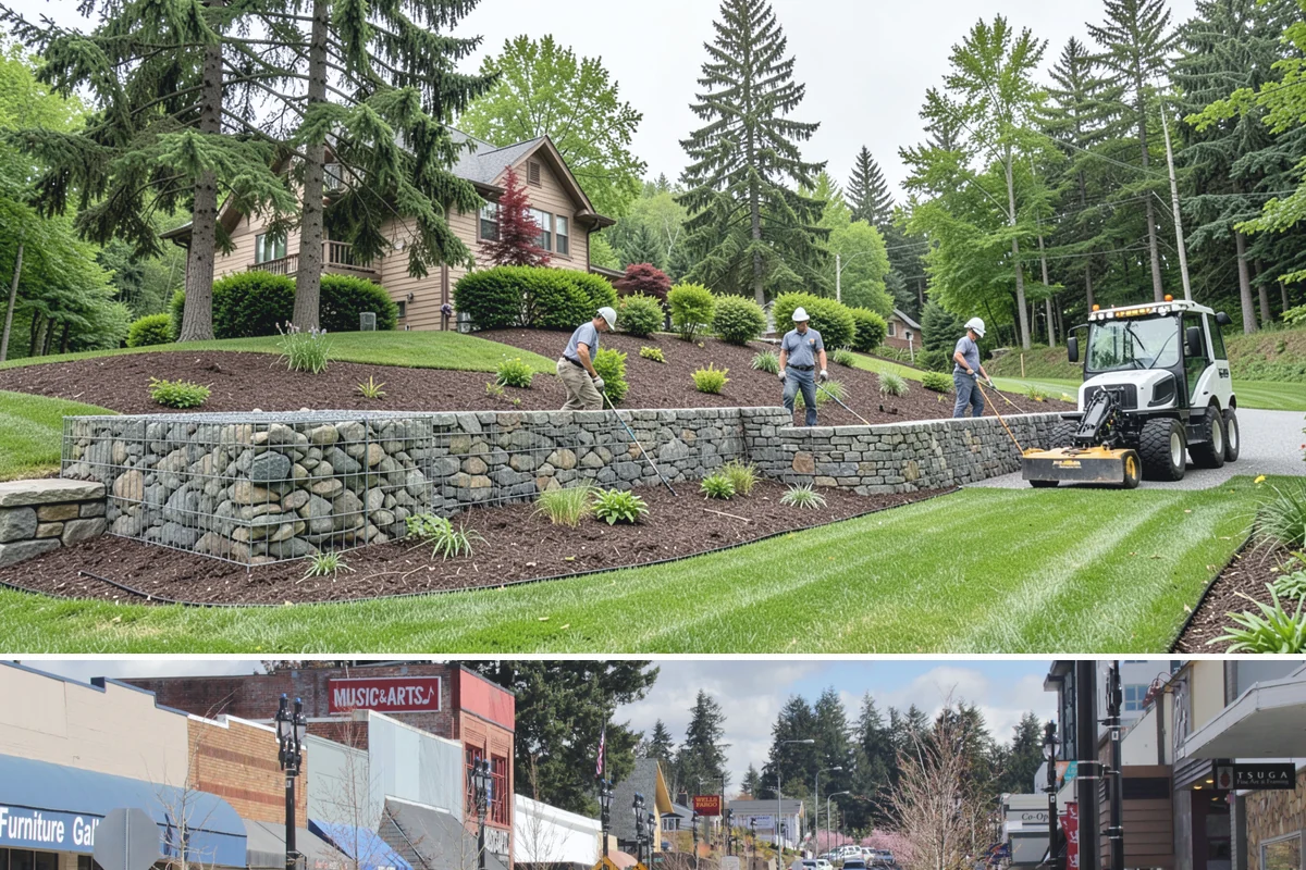 Stamped Concrete in Bothell, King County, WA - Stamping requires warm, dry days for proper timing and imprinting, making summer and early fall the most reliable seasons in the...