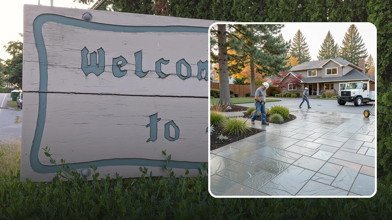 Stamped Concrete in Brier, Snohomish County, WA - We create stamped concrete that mimics natural stone, brick, or slate while resisting Pacific Northwest weathering.