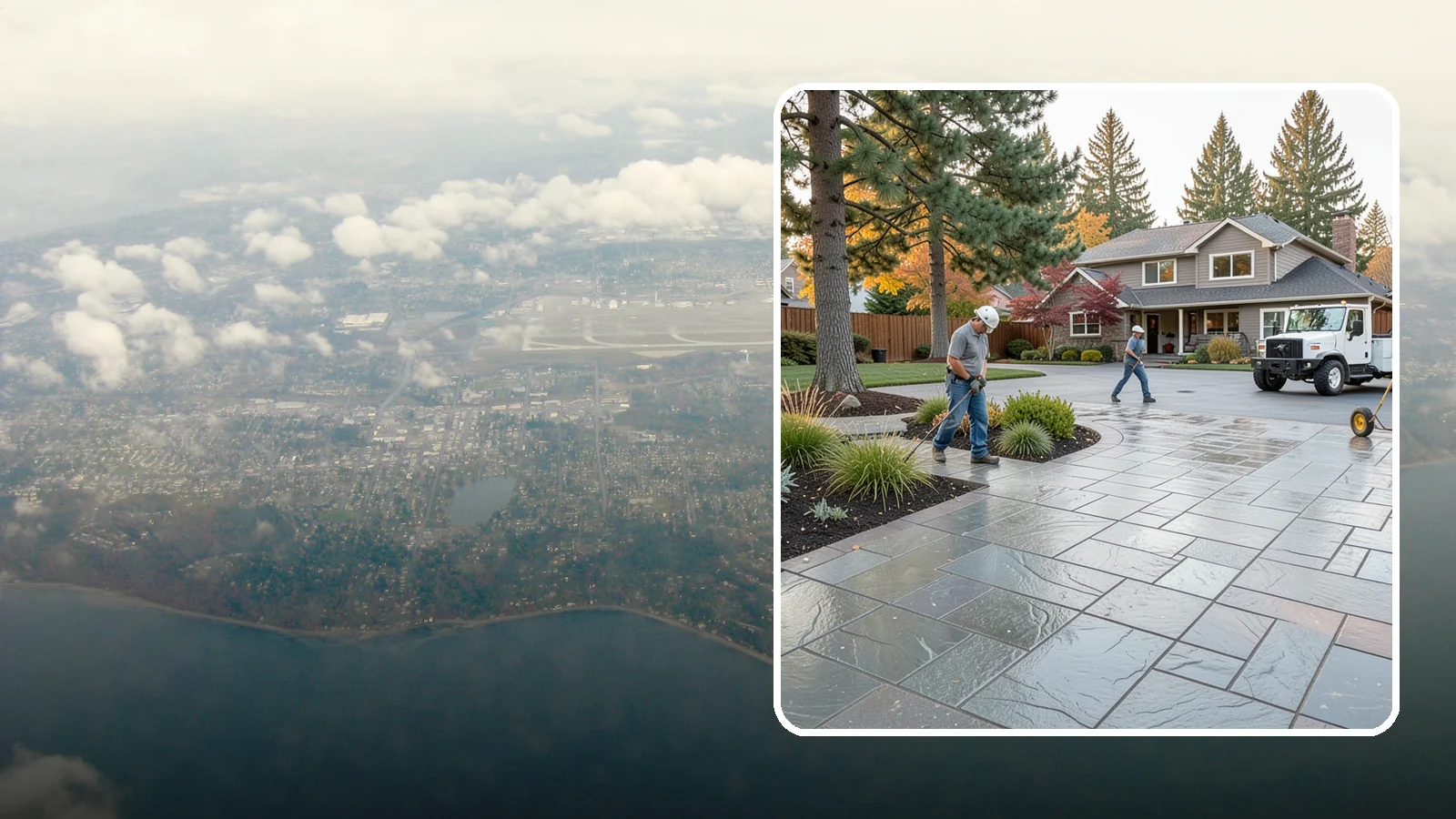 Stamped Concrete in Burien, King County, WA - We create stamped concrete that mimics natural stone, brick, or slate while resisting Pacific Northwest weathering.