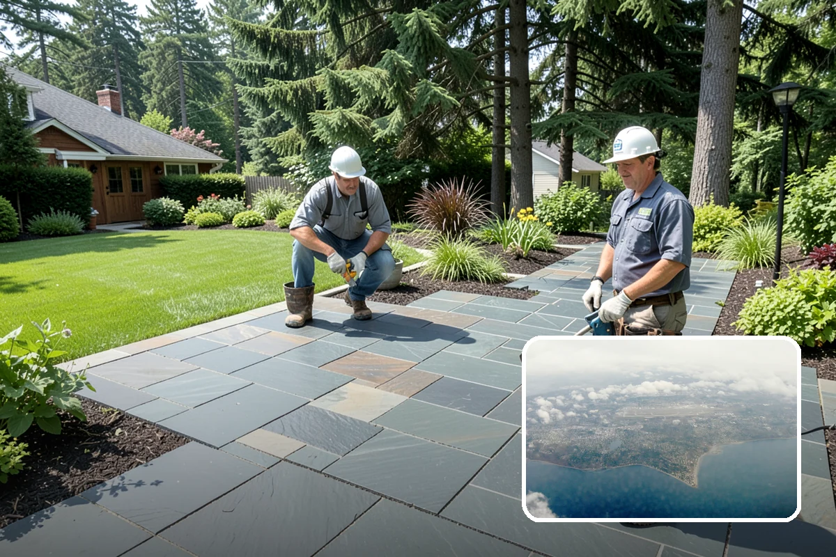 Stamped Concrete in Burien, King County, WA - Authentic stone, brick, or slate appearance in one seamless slab