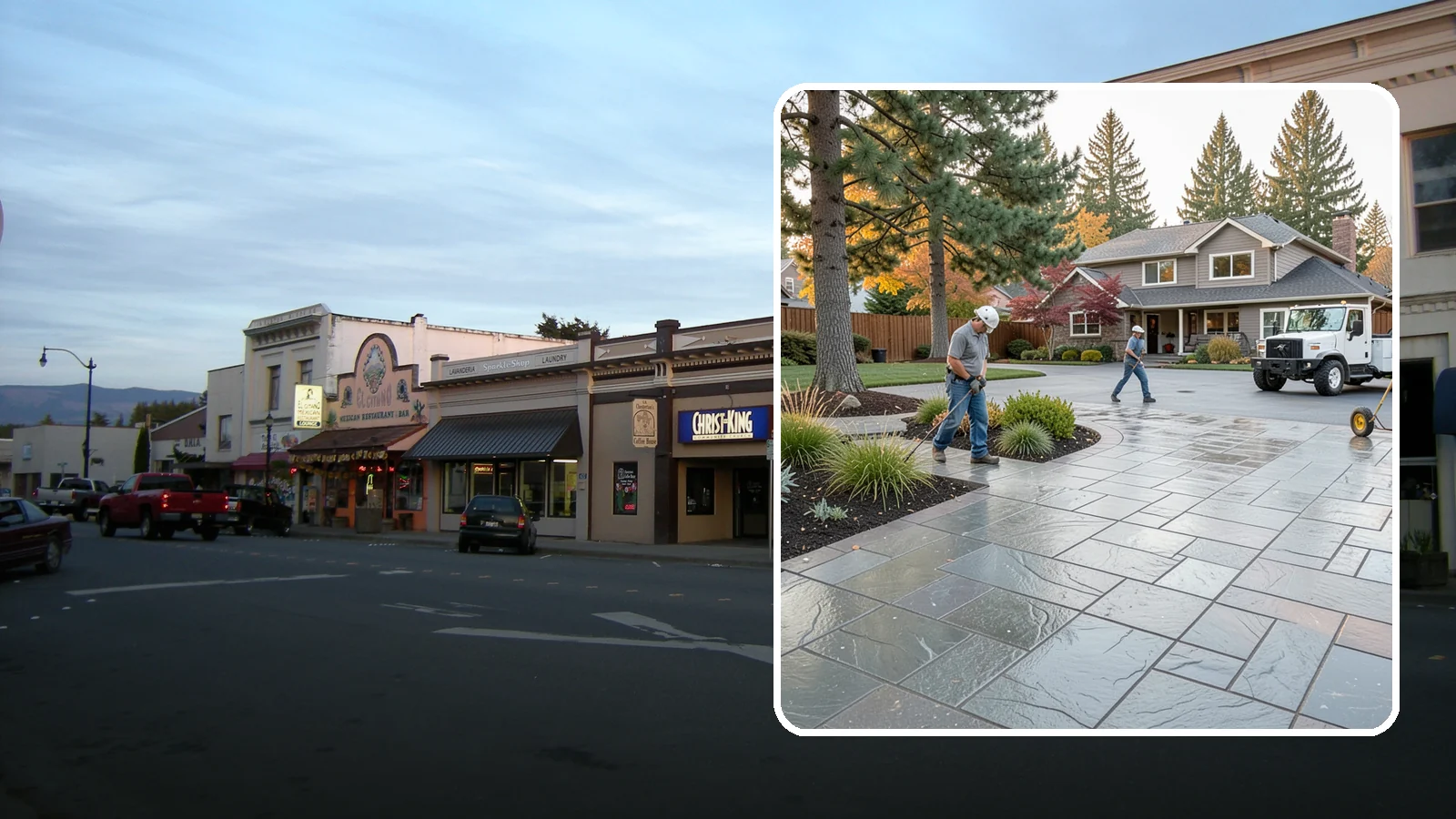 Stamped Concrete in Burlington, Skagit County, WA - We create stamped concrete that mimics natural stone, brick, or slate while resisting Pacific Northwest weathering.