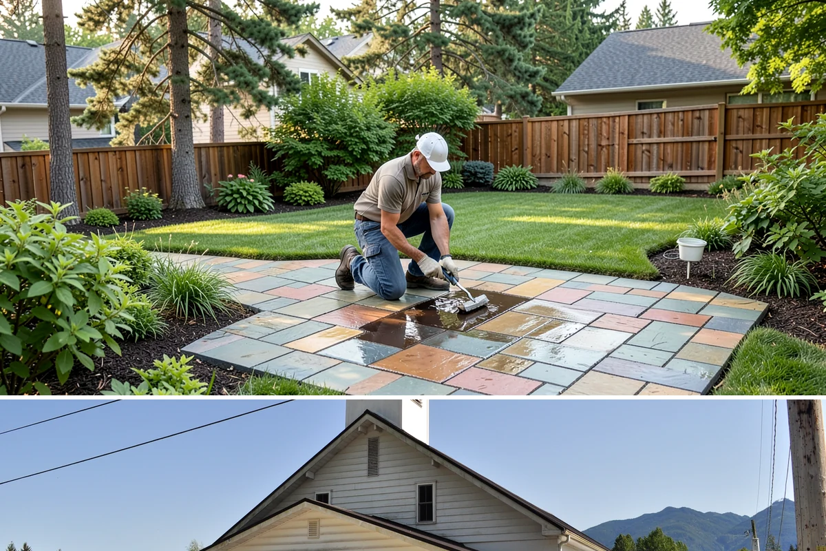 Stamped Concrete in Concrete, Skagit County, WA - Stamping requires warm, dry days for proper timing and imprinting, making summer and early fall the most reliable seasons in the...
