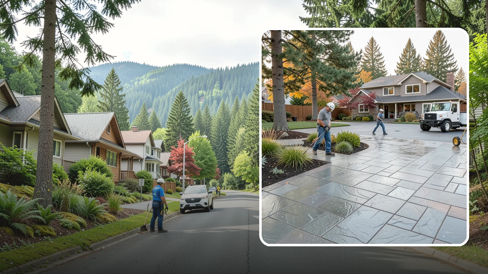 Stamped Concrete in Darrington, Snohomish County, WA - We create stamped concrete that mimics natural stone, brick, or slate while resisting Pacific Northwest weathering.