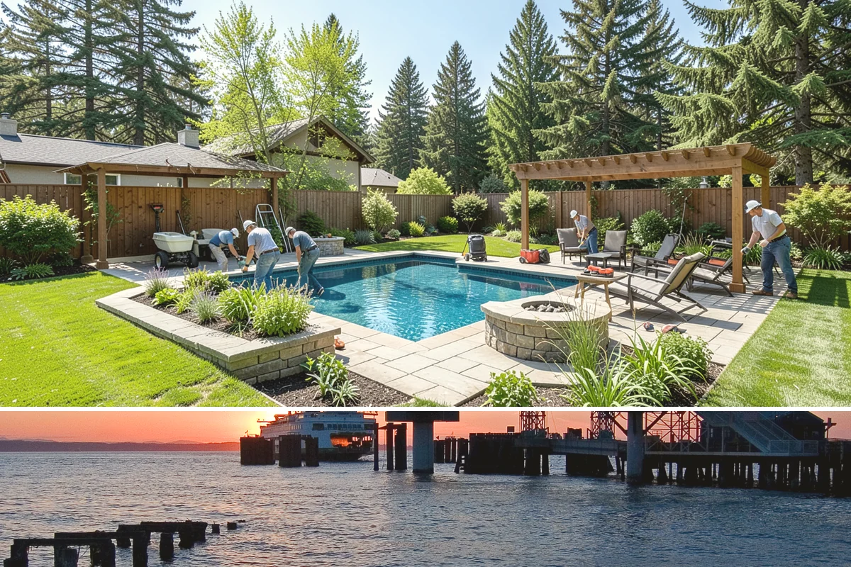 Stamped Concrete in Edmonds, Snohomish County, WA - Stamping requires warm, dry days for proper timing and imprinting, making summer and early fall the most reliable seasons in the...