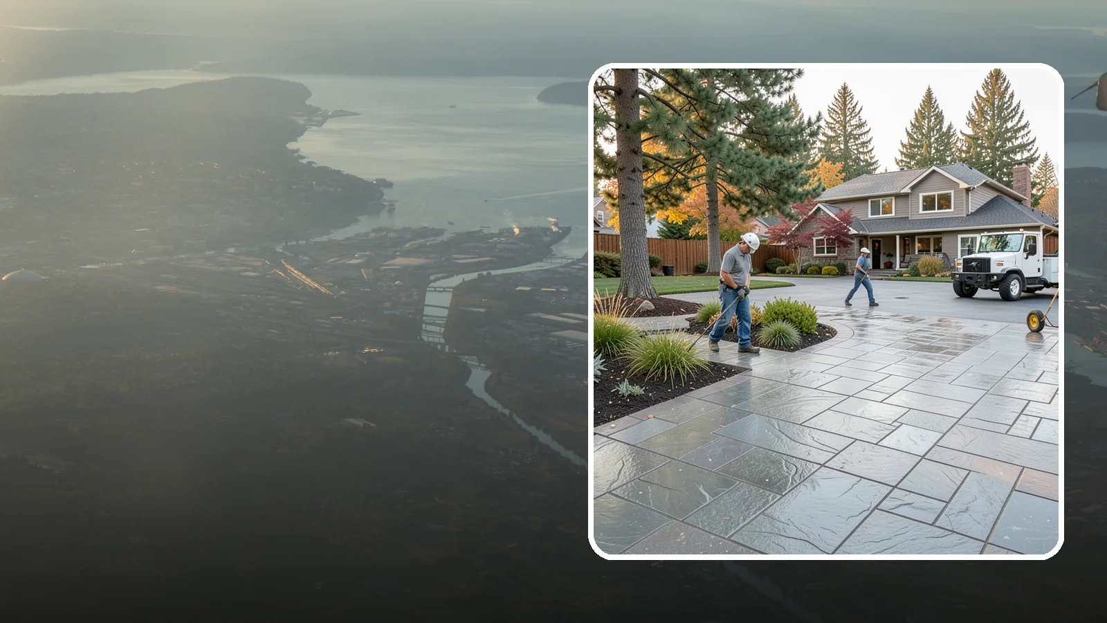 Stamped Concrete in Fife, Pierce County, WA - We create stamped concrete that mimics natural stone, brick, or slate while resisting Pacific Northwest weathering.